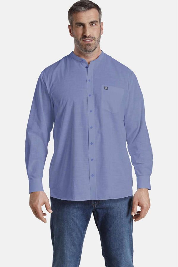 Jan Vanderstorm Overhemd met lange mouwen KALLU in linnen look