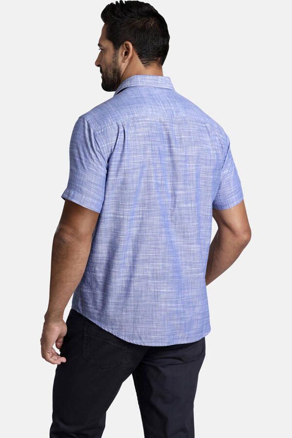 Jan Vanderstorm casual overhemd DANKWARD Plus Size blauw (set van 2)