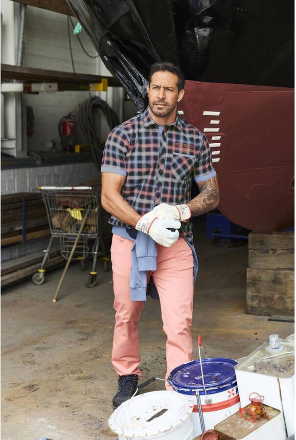 Jan Vanderstorm casual overhemd donkerblauw - Foto 2