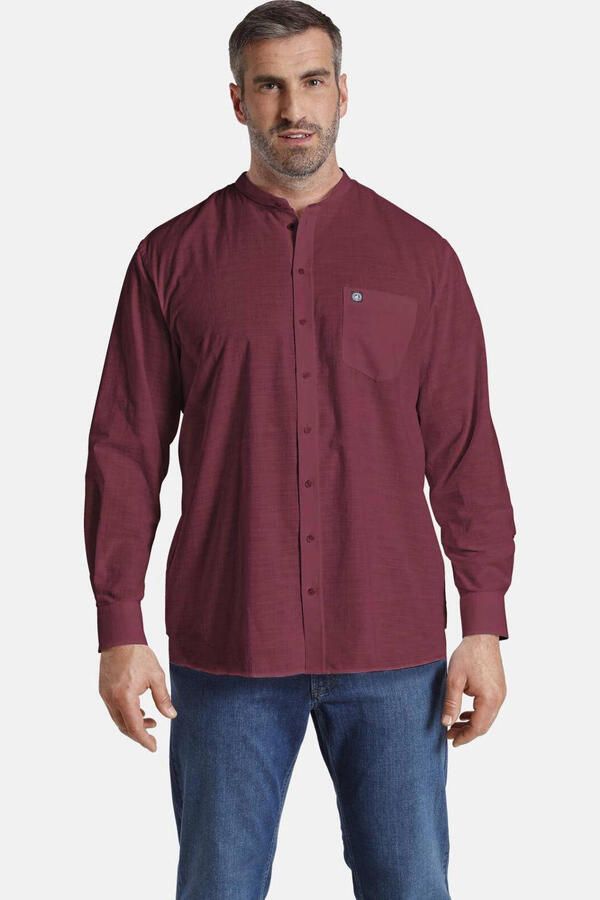 Jan Vanderstorm Overhemd met lange mouwen KALLU in linnen look