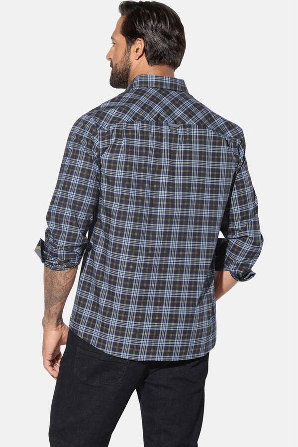 Jan Vanderstorm casual overhemd JORGREN Plus Size donkerblauw - Foto 2