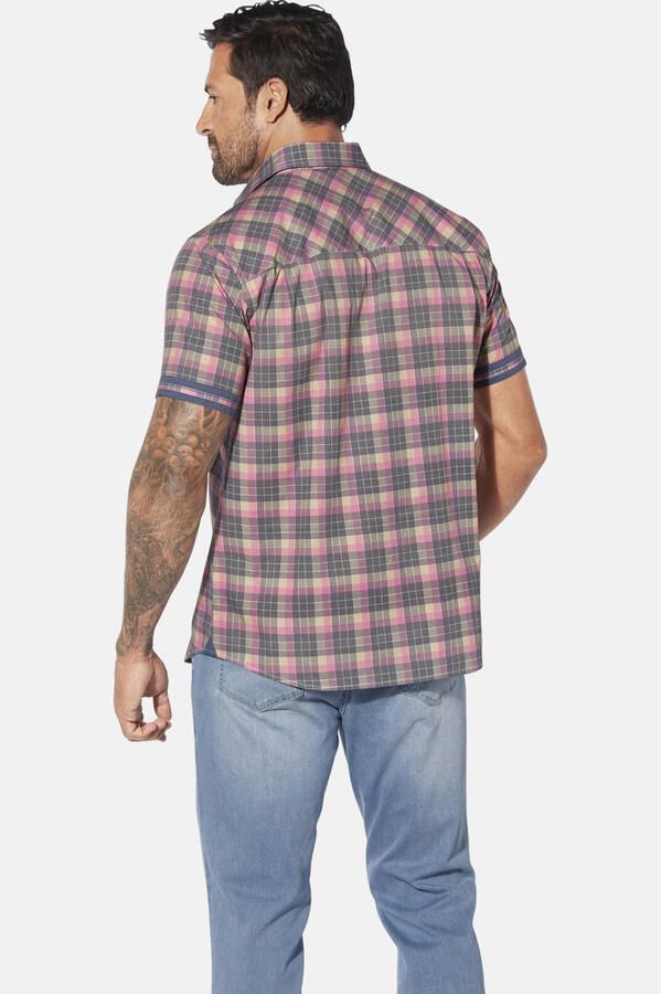 Jan Vanderstorm casual overhemd KJORKSE Plus Size roze