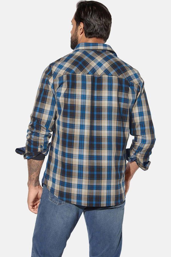 Jan Vanderstorm casual overhemd NORLUND Plus Size bruin - Foto 2