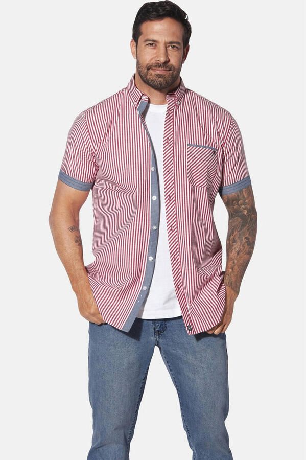 Jan Vanderstorm casual overhemd rood