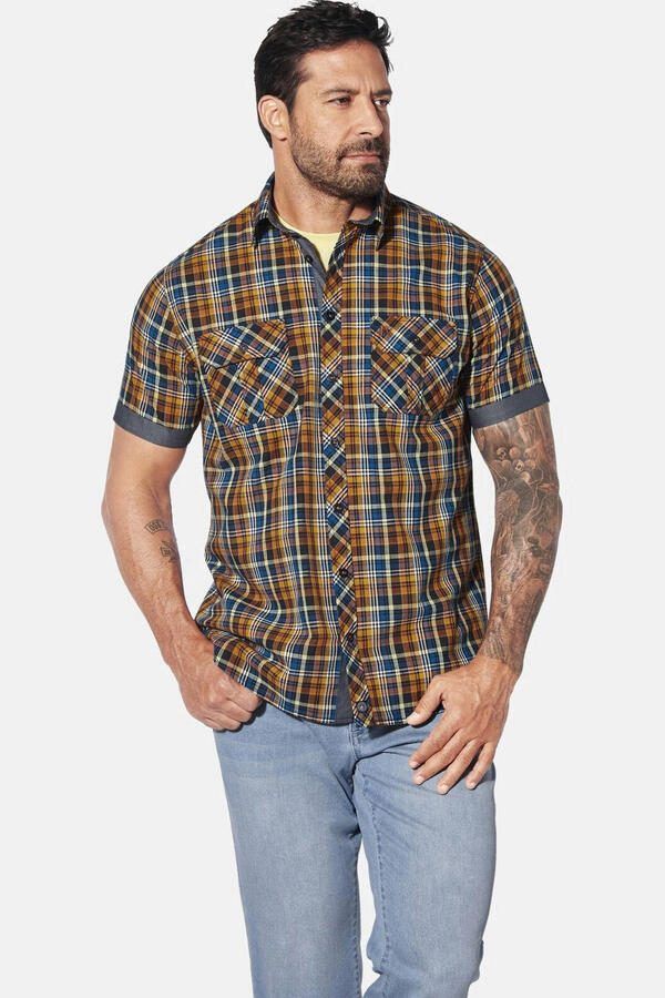 Jan Vanderstorm casual overhemd URTHOR Plus Size multi - Foto 3