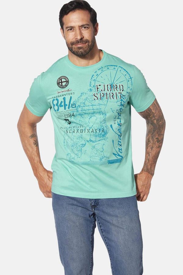 Jan Vanderstorm DOMINIK. loose T-shirt Plus Size turquoise