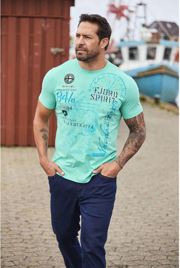 Jan Vanderstorm DOMINIK. loose T-shirt Plus Size turquoise - Foto 2