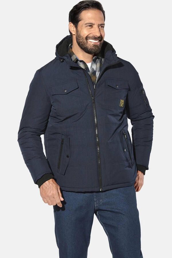 Jan Vanderstorm EIRHOLM gewatteerde jas Plus Size donkerblauw - Foto 2