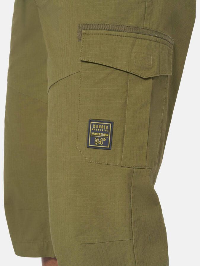 Jan Vanderstorm +FIT Collectie ASKJELL regular cargo short Plus Size olijfgroen - Foto 2