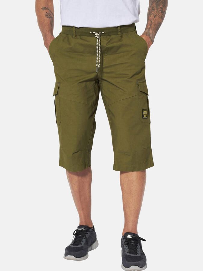 Jan Vanderstorm +FIT Collectie ASKJELL regular cargo short Plus Size olijfgroen
