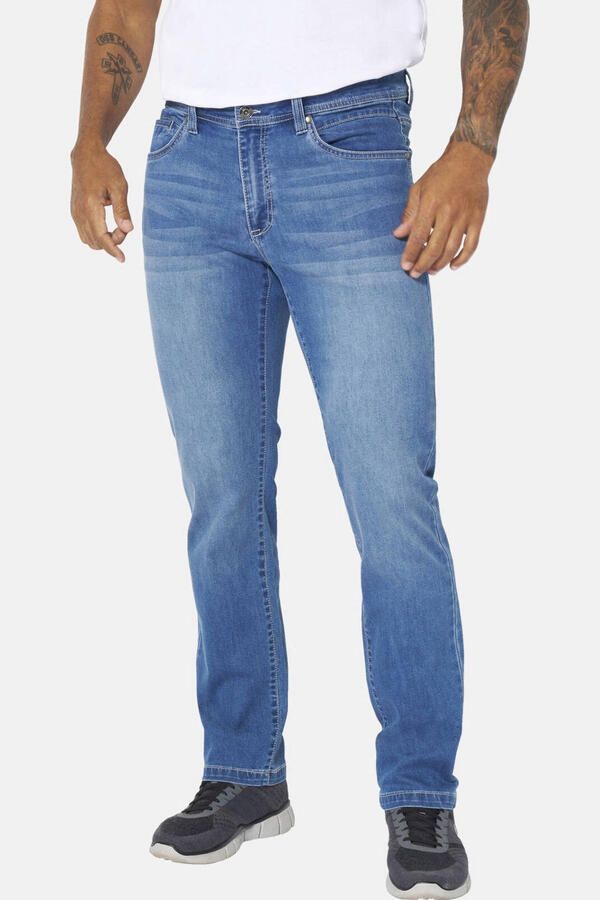 Jan Vanderstorm +FIT Collectie BJOWID loose fit jeans Plus Size blauw