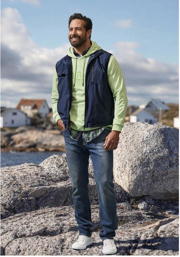 Jan Vanderstorm +FIT Collectie bodywarmer Plus Size TJORM donkerblauw - Foto 3