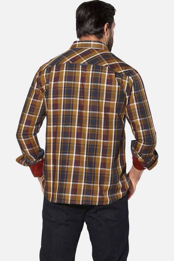 Jan Vanderstorm +FIT Collectie casual overhemd OLAFVIK Plus Size donkerrood - Foto 2