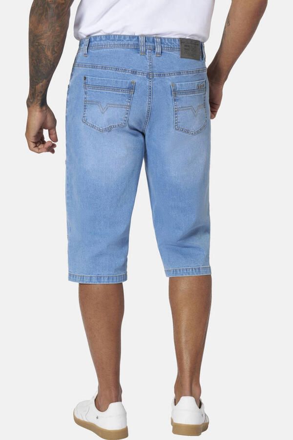 Jan Vanderstorm +FIT Collectie ESBJORN denim regular bermuda short Plus Size blauw - Foto 2