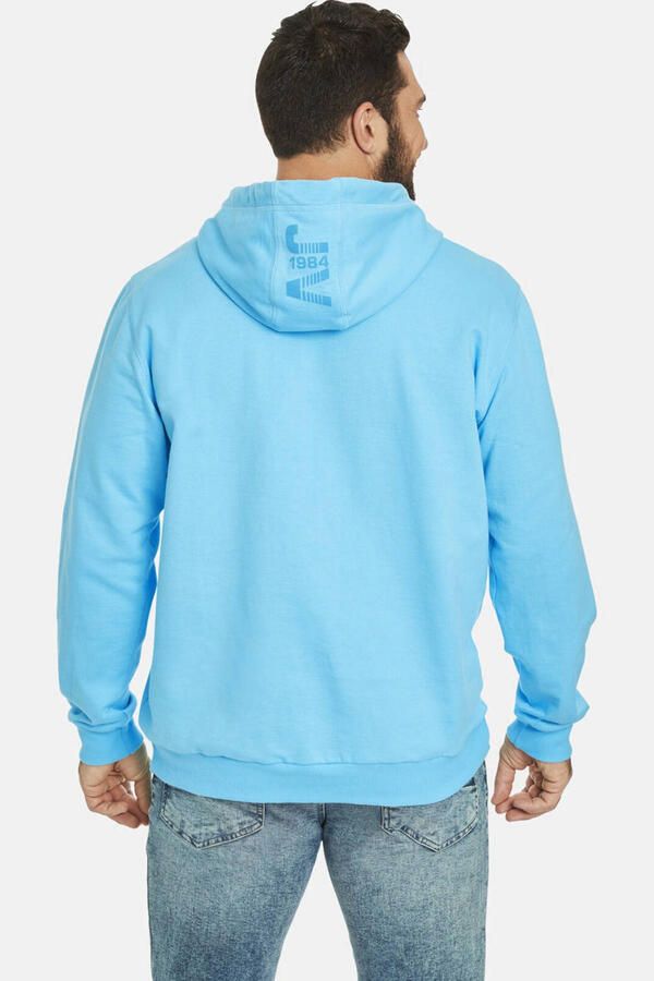 Jan Vanderstorm +FIT Collectie hoodie JEPPE Plus Size blauw