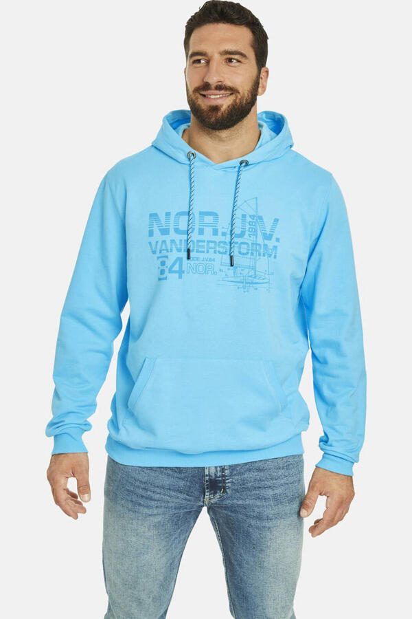 Jan Vanderstorm +FIT Collectie hoodie JEPPE Plus Size blauw - Foto 3