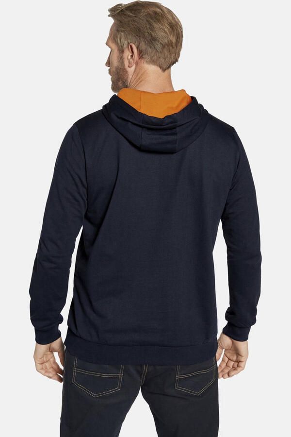 Jan Vanderstorm +FIT Collectie hoodie JORRIT Plus Size met printopdruk donkerblauw - Foto 2