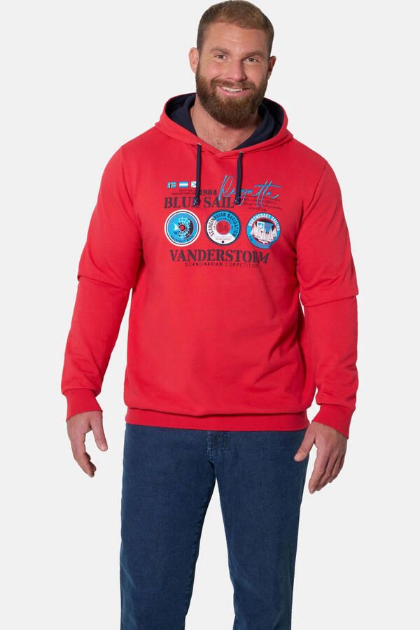 Jan Vanderstorm +FIT Collectie hoodie WILMER rood