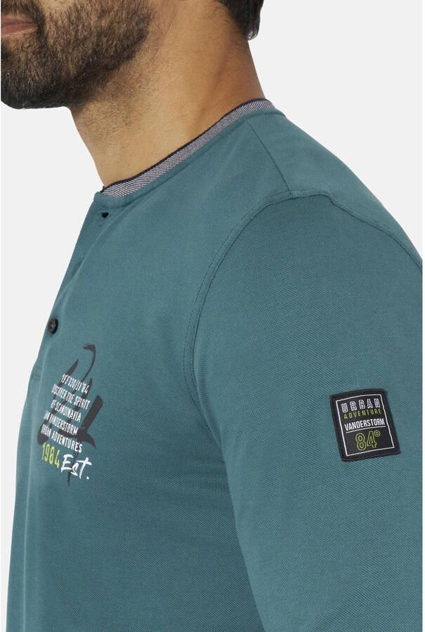 Jan Vanderstorm +FIT Collectie longsleeve KESTER petrol - Foto 2