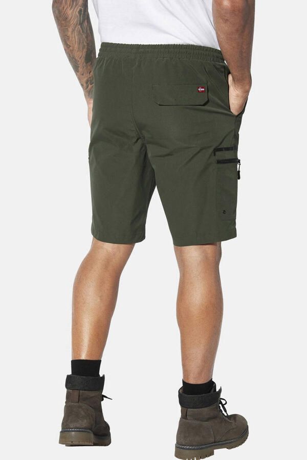 Jan Vanderstorm +FIT Collectie loose bermuda short ORTJELL Plus Size olijfgroen - Foto 2