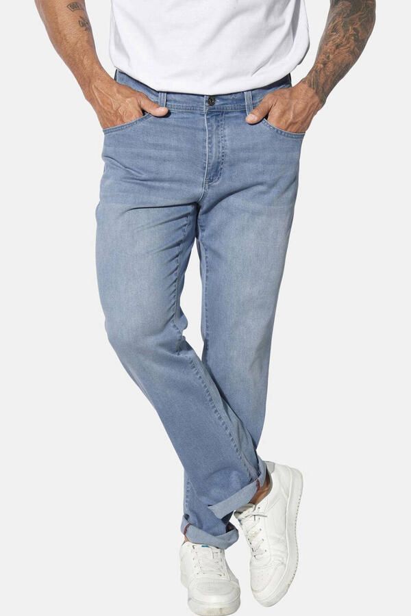 Jan Vanderstorm +FIT Collectie loose fit jeans BJOWID Plus Size light blue denim - Foto 2