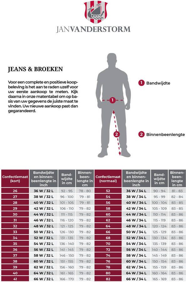 Jan Vanderstorm +FIT Collectie low waist loose fit broek TARJE Plus Size bruin