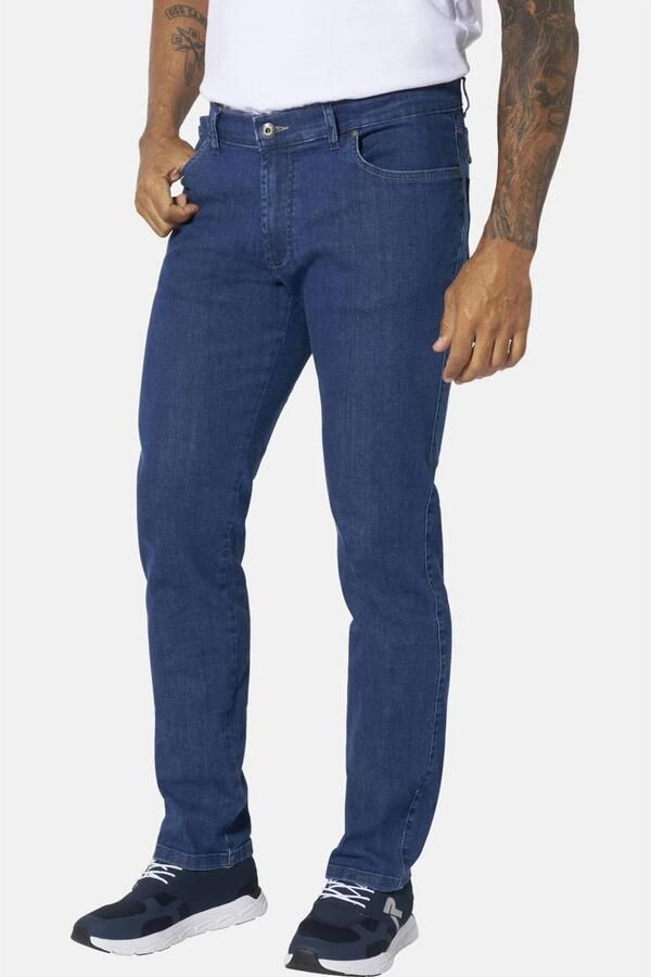 Jan Vanderstorm +FIT Collectie MILOR straight leg jeans Plus Size blauw
