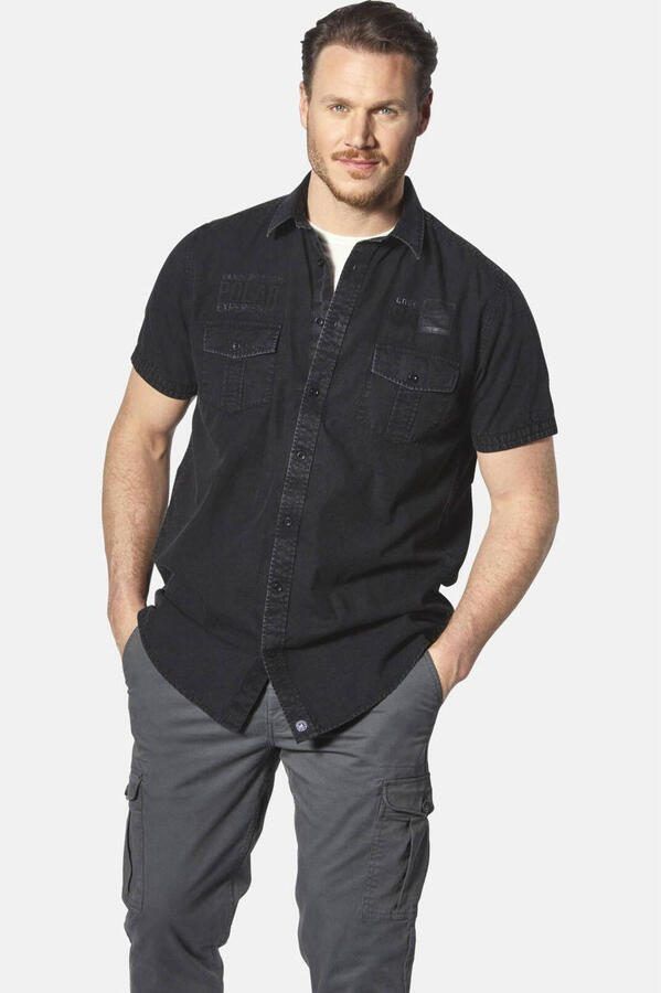 Jan Vanderstorm +FIT Collectie overhemd ALPRI Plus Size grijs - Foto 3