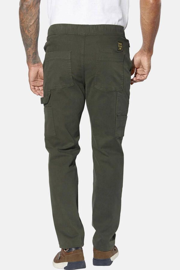 Jan Vanderstorm +FIT COLLECTIE regular casual broek HELBERG Plus Size olijfgroen - Foto 4