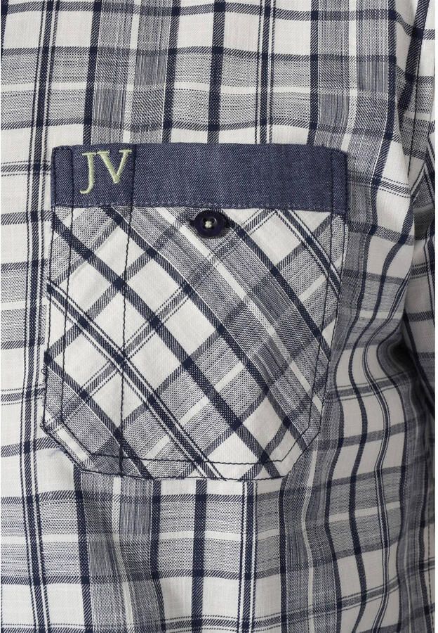 Jan Vanderstorm +FIT Collectie regular geruit casual overhemd Plus Size grijs - Foto 3