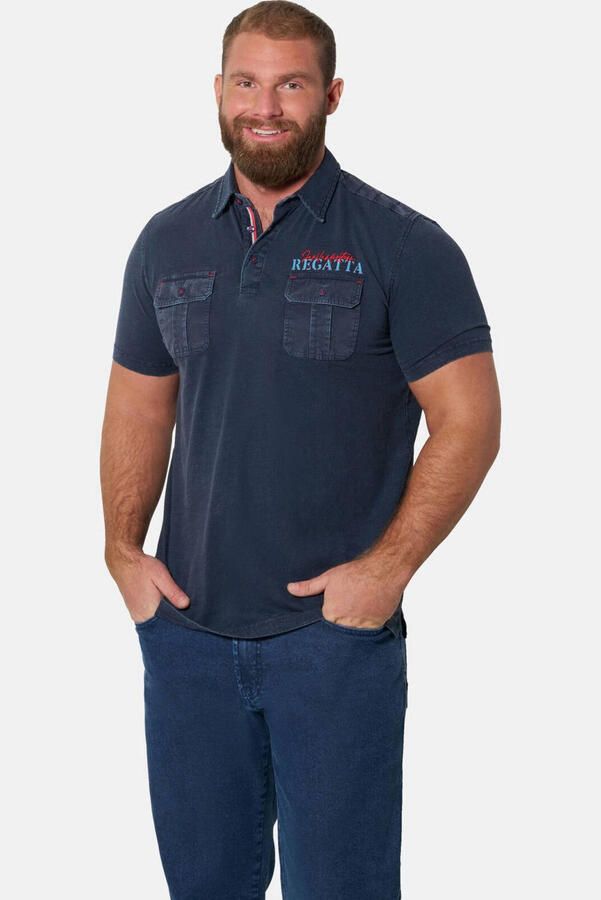 Jan Vanderstorm +FIT Collectie regular polo donkerblauw