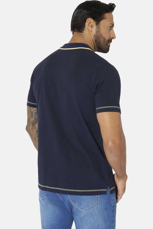 Jan Vanderstorm +FIT Collectie regular polo Plus Size JONATAR donkerblauw - Foto 2