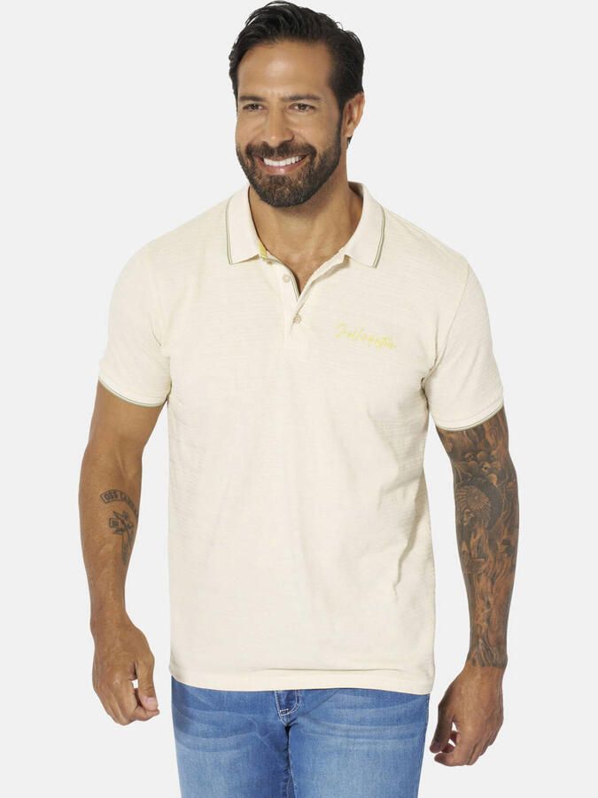 Jan Vanderstorm +FIT Collectie regular polo WERNHARD wit