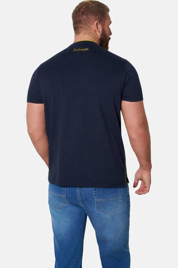 Jan Vanderstorm +FIT Collectie regular T-shirt DOMAR donkerblauw - Foto 2