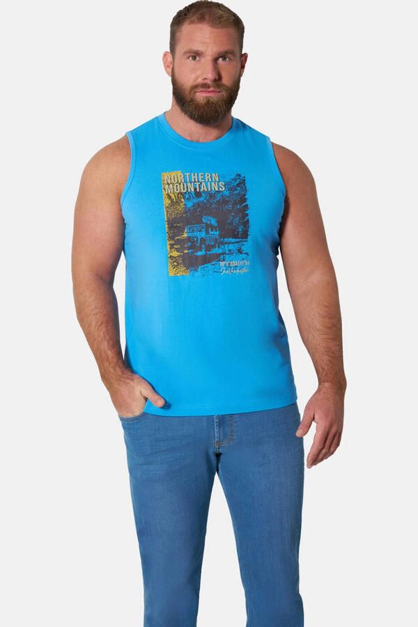 Jan Vanderstorm +FIT Collectie regular T-shirt KEROR olijfgroen (set van 2)