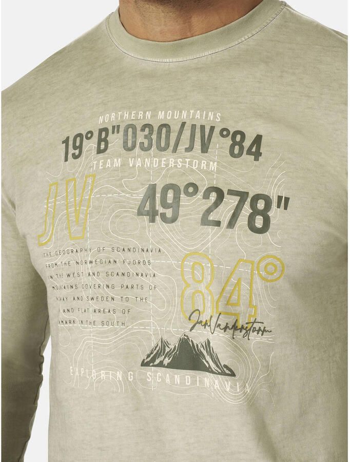 Jan Vanderstorm +FIT Collectie regular T-shirt Plus Size JASIR lichtkaki - Foto 3
