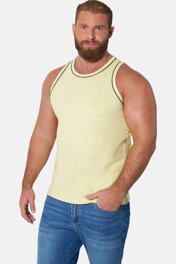 Jan Vanderstorm +FIT Collectie relaxed T-shirt HEGON lichtgeel