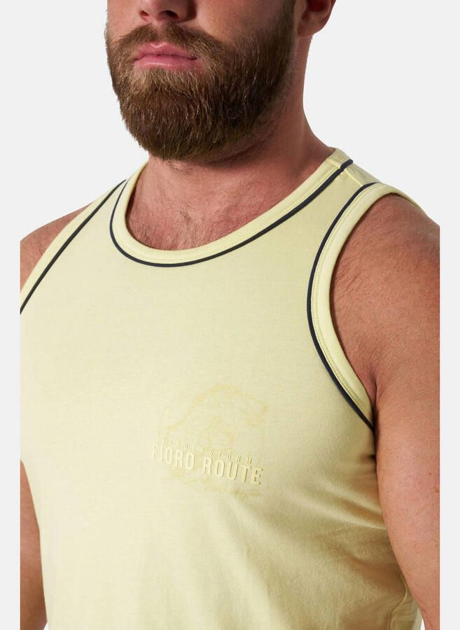 Jan Vanderstorm +FIT Collectie relaxed T-shirt HEGON lichtgeel - Foto 2