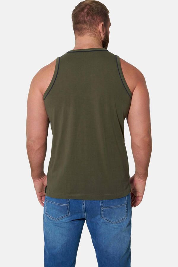 Jan Vanderstorm +FIT Collectie relaxed T-shirt HEGON olijfgroen - Foto 2