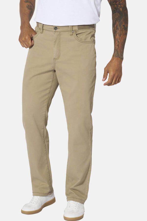 Jan Vanderstorm +FIT Collectie RUDAR regular casual broek Plus Size beige