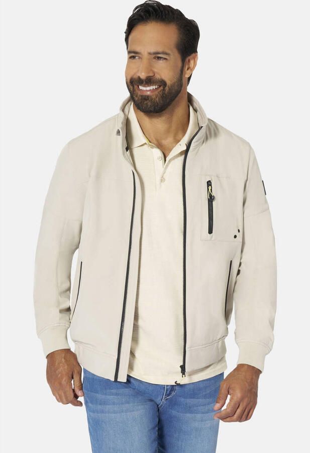 Jan Vanderstorm +FIT Collectie softshell jas Plus Size REIK beige