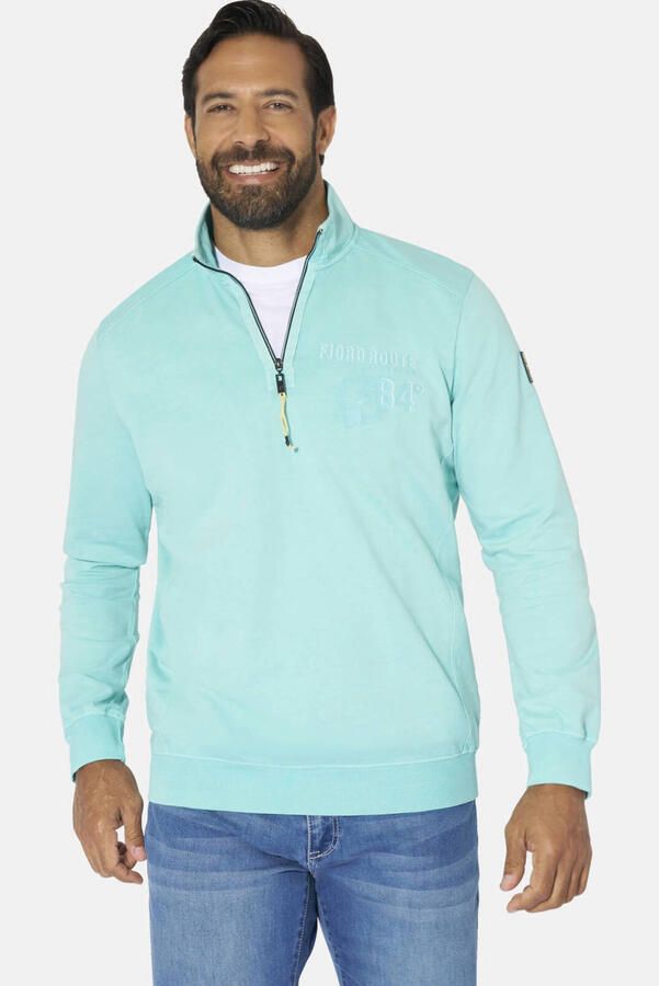 Jan Vanderstorm +FIT Collectie sweater Plus Size ANSBERT turquoise