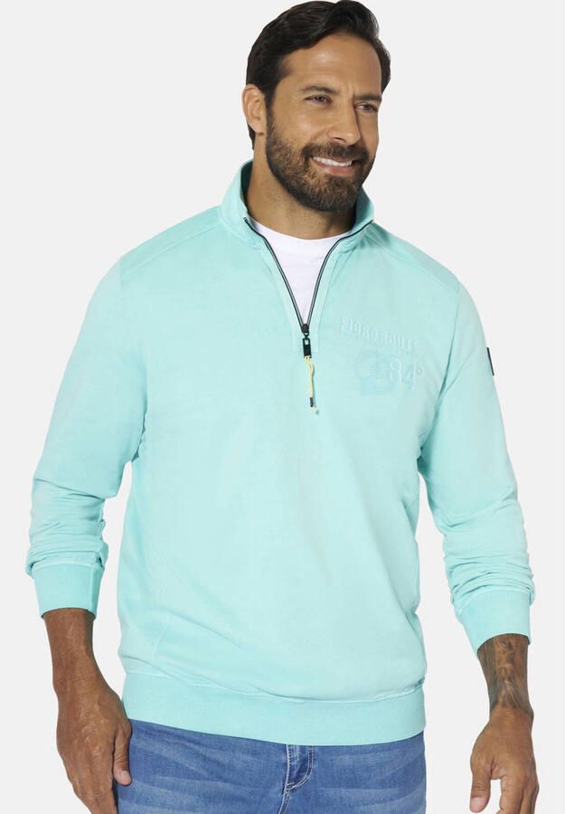 Jan Vanderstorm +FIT Collectie sweater Plus Size ANSBERT turquoise - Foto 3
