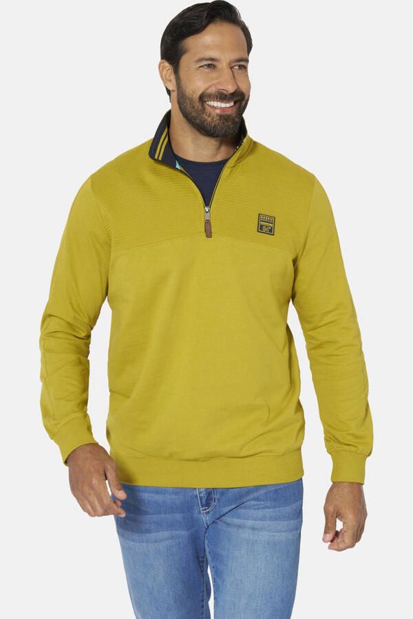 Jan Vanderstorm +FIT Collectie sweater Plus Size TIVAND geel