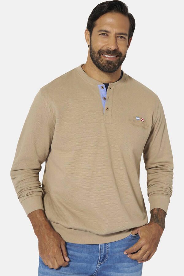 Jan Vanderstorm +FIT Collectie sweater Plus Size VILJAR beige