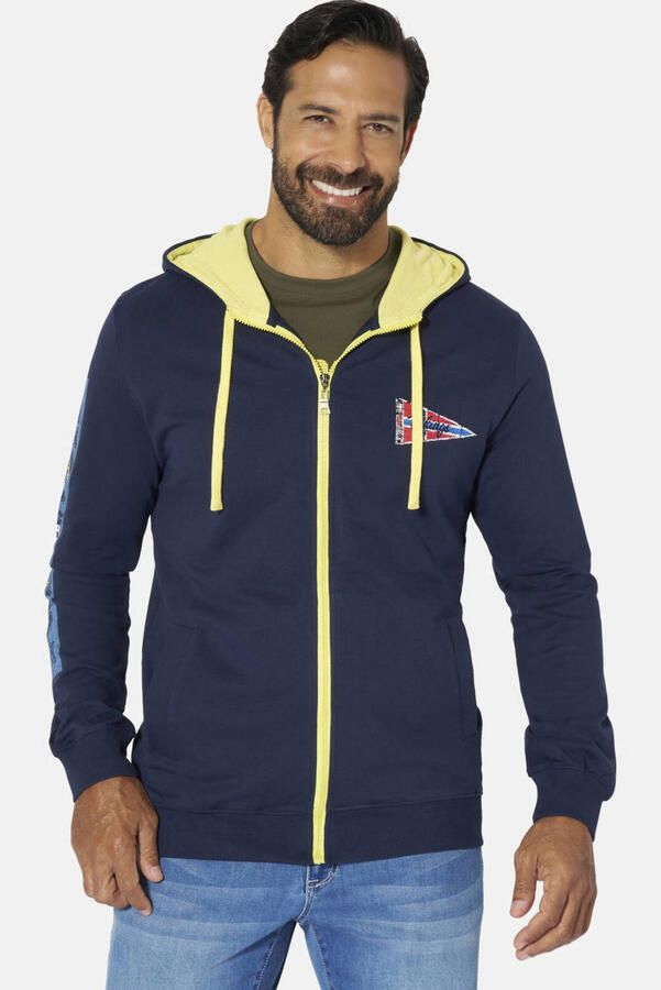 Jan Vanderstorm +FIT Collectie sweatvest JABBE donkerblauw - Foto 2