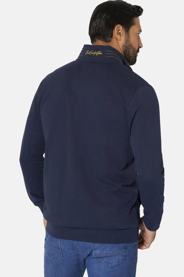 Jan Vanderstorm +FIT Collectie sweatvest Plus Size PEDKA donkerblauw - Foto 2