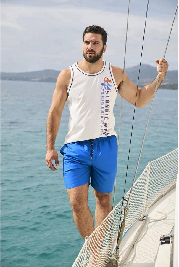Jan Vanderstorm +FIT Collectie tanktop TIDEMANN wit (set van 2) - Foto 3
