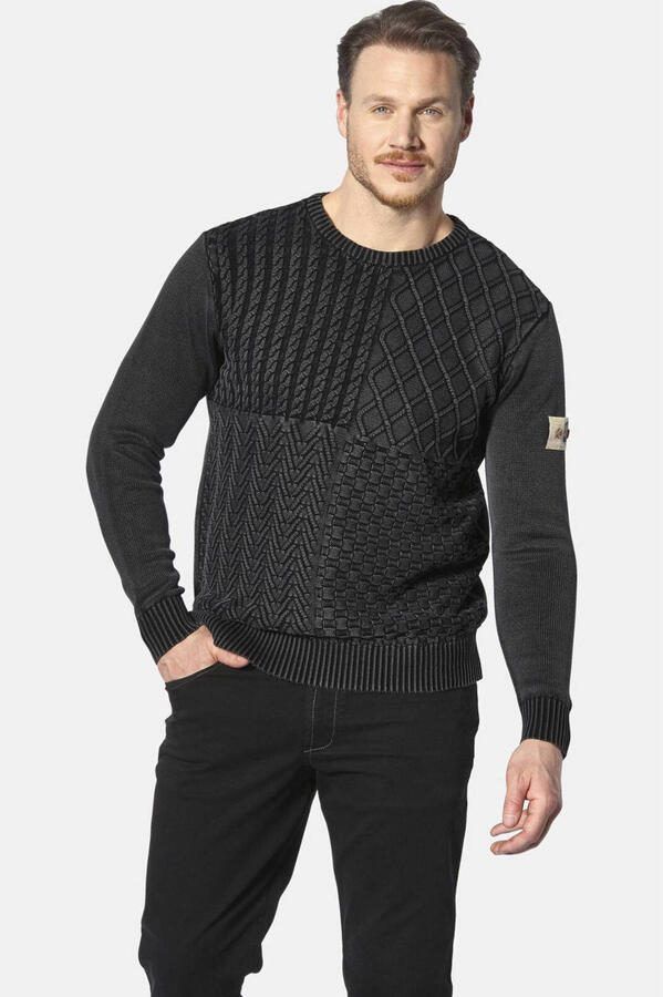 Jan Vanderstorm +FIT Collectie trui RABBE gebreid zwart