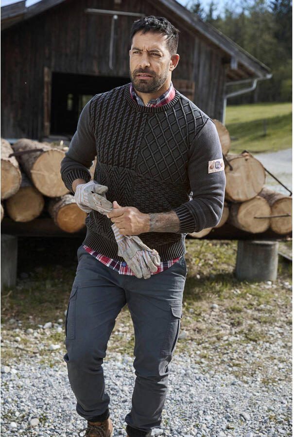 Jan Vanderstorm +FIT Collectie trui RABBE gebreid zwart - Foto 2